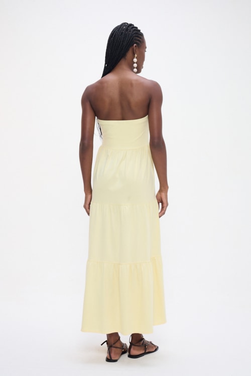 Vestido Sem Alcas Marias Amarelo Limoncello - foto 5