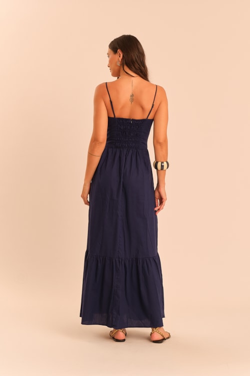 Vestido Sierra Navy Azul Royal - foto 4
