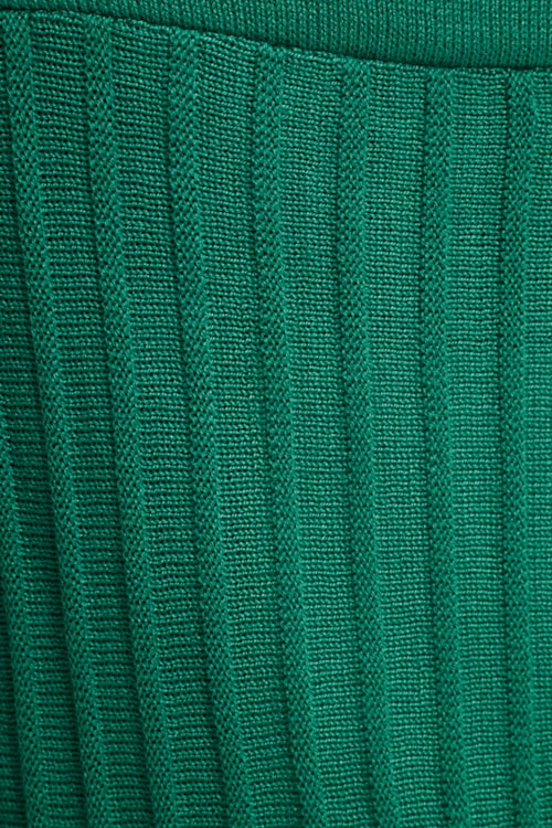 Vestido Tricot Plissado Verde Esmeralda - foto 6