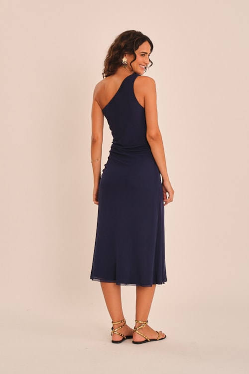 Vestido Tule Ombro So Azul Medina - foto 7