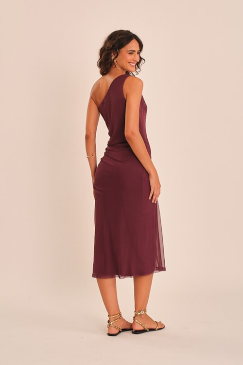 Vestido Tule Ombro So Roxo Ametista - foto 7