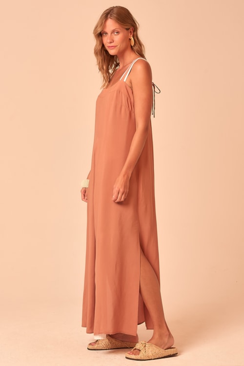Vestido Tunica Ambar Amendoa - foto 2