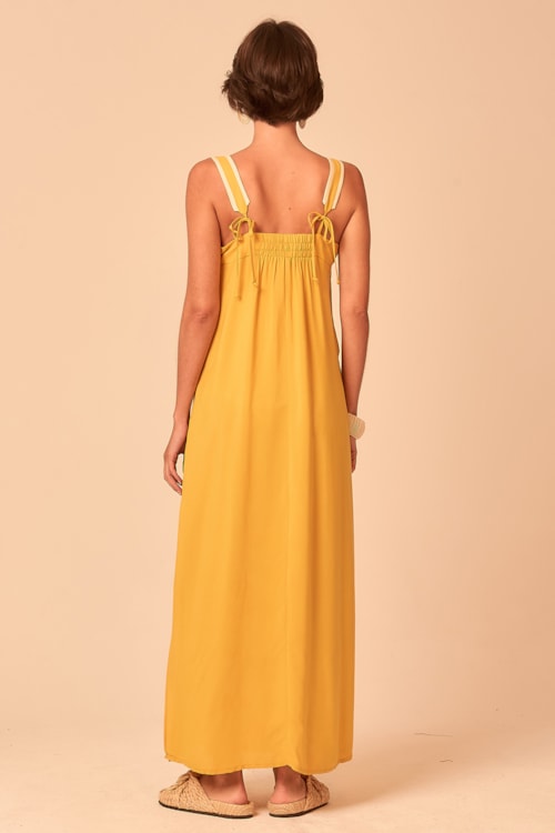 Vestido Tunica Ambar Mostarda - foto 4