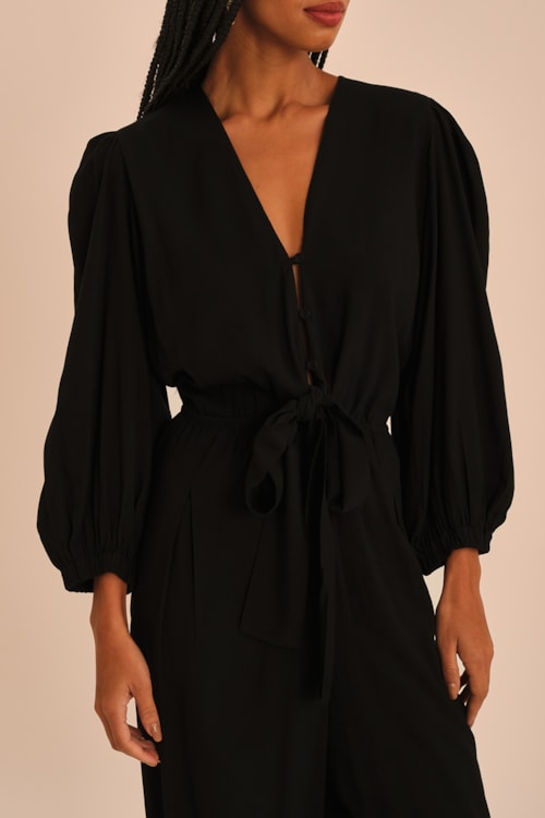 Vestido Viscose Palm Preto - foto 2